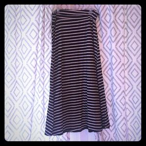 Striped Maxi Skirt